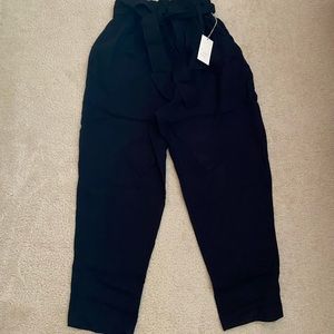 A new day black paper bag pants